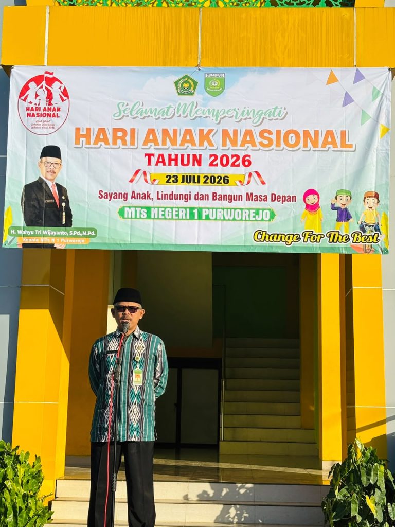 MTsN 1 Purworejo Peringati Hari Anak Nasional dengan Apel, Edukasi Anti Perundungan, dan Jalan Sehat