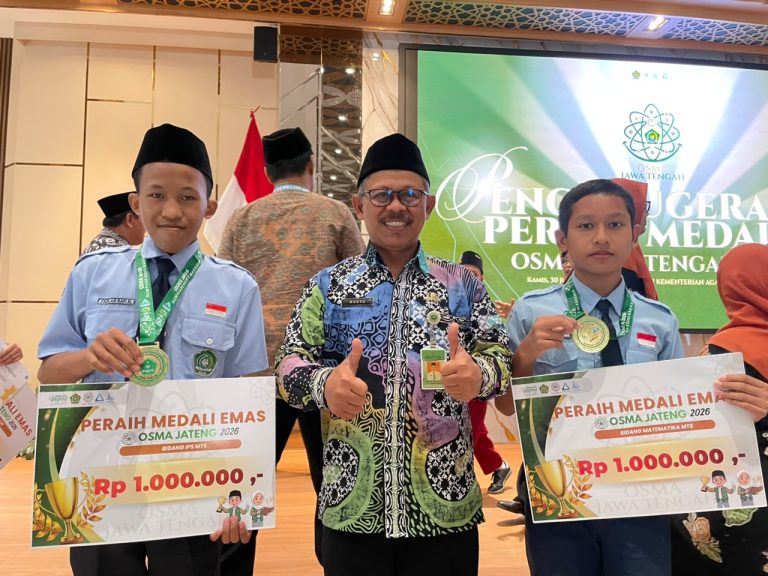 Siswa MTs Raih Medali Emas OSMA Jateng 2026, Diapresiasi Kanwil Kemenag Jawa Tengah
