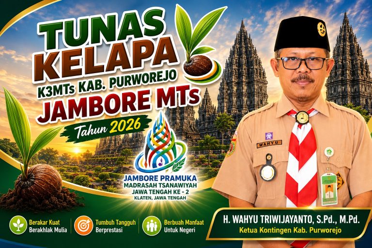 5 Siswa MTsN 1 Purworejo Ikuti Jambore Pramuka Madrasah Tsanawiyah Ke-2 Tingkat Provinsi Jawa Tengah